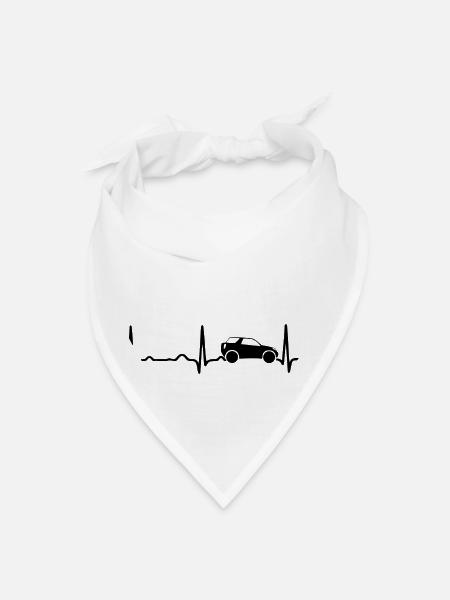 GIFT - ECG JEEP BLACK - Bandana - white - Front