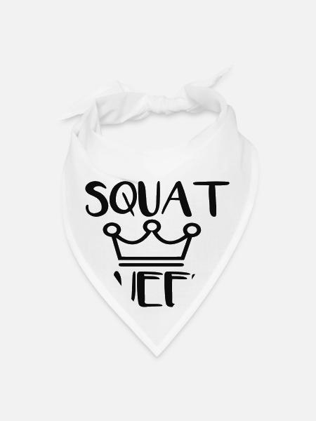 Squat Queen - Bandana - white - Front