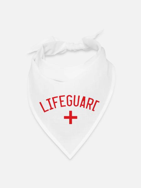 LIFEGUARD - Bandana - white - Front