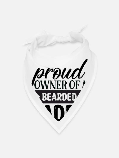Beard-Bearded Father - Bandana - white - Front
