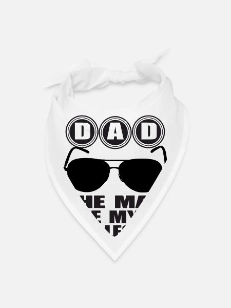 Beard-Bearded Father - Bandana - white - Front
