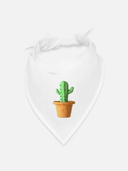 Beautiful cactus - Bandana - white - Front
