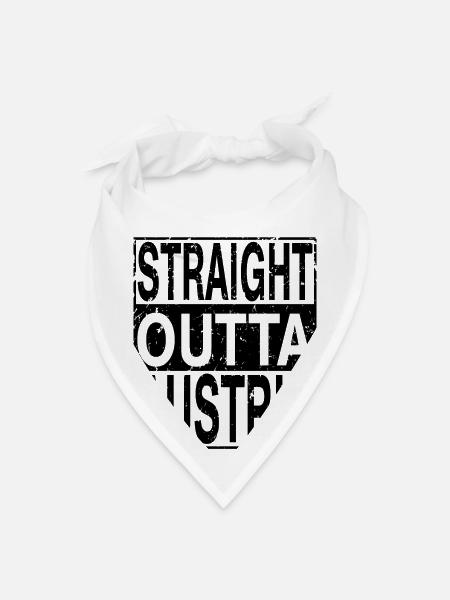 Austria Straight Outta Austria - Bandana - white - Front