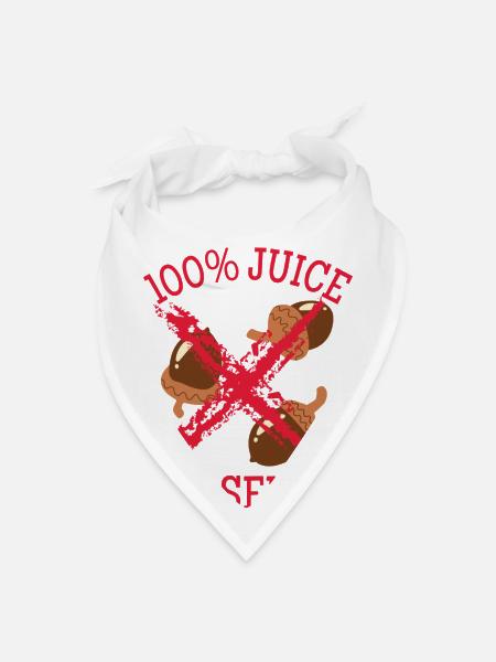 100 juice no seeds Classic - Bandana - white - Front