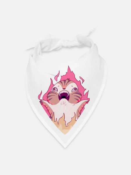 Hamster Rage - Bandana - white - Front