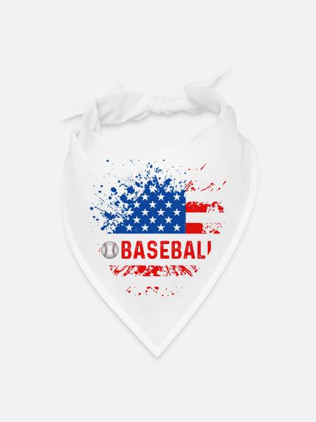 Baseball T-Shirt - Bandana - white - Front