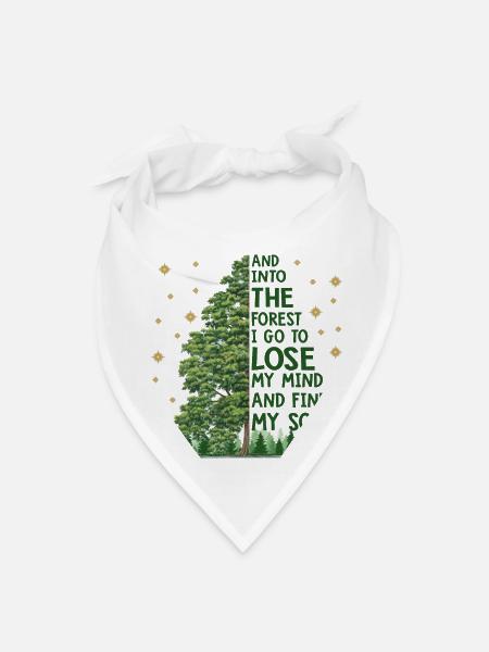 An Into The Forest I Go To Lose My Mind - Bandana - white