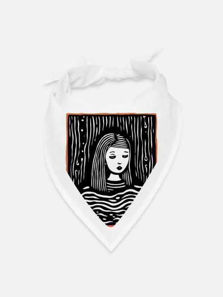 Procrastinating Again - Bandana - white - Front