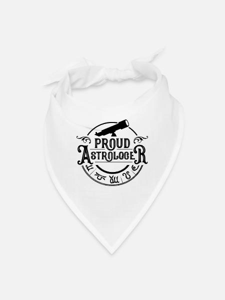 Proud Astrologer - Bandana - white - Front