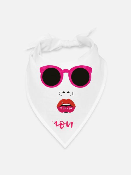 Beautiful - Bandana - white - Front