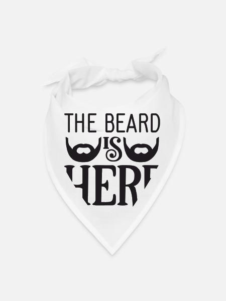 Beard-Bearded Father - Bandana - white - Front