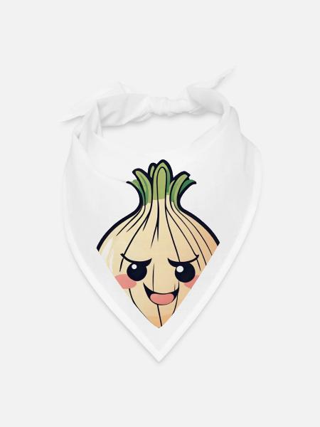 Grumpy Onion - Bandana - white - Front
