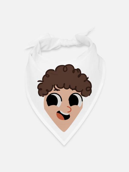 egg face - Bandana - white
