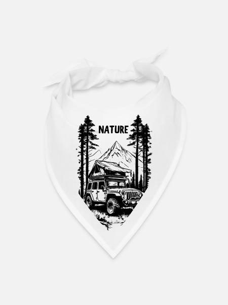 NATURE - Bandana - white - Front