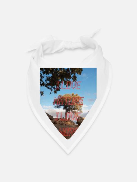 Natural - Bandana - white - Front