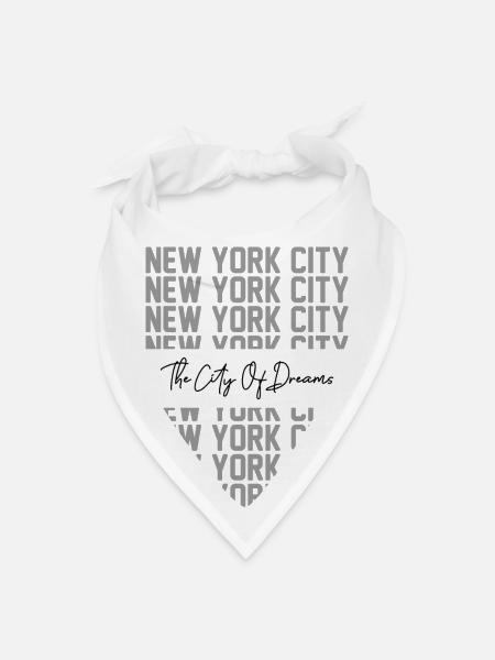 New York City Urban Design - Bandana - white - Front