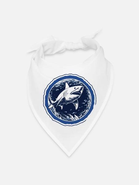 Majestic Depths - Bandana - white - Front