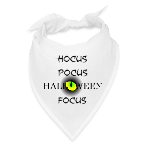 Hocus Pocus Halloween Focus Word Art - Bandana