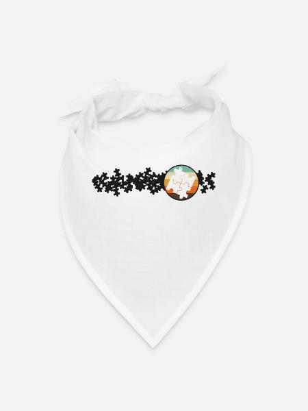 Jigsaw Puzzle Jig Saw Puzzle Lover - Bandana - white - Front