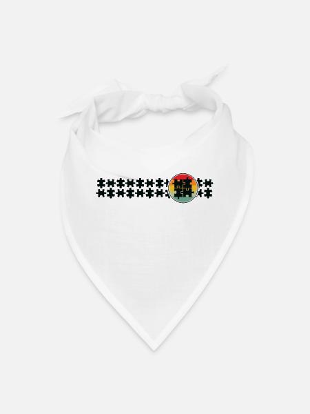Jigsaw Puzzle Jig Saw Puzzle Lover - Bandana - white - Front