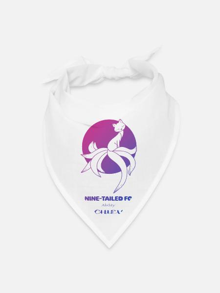 Nine-Tailed Fox - Bandana - white