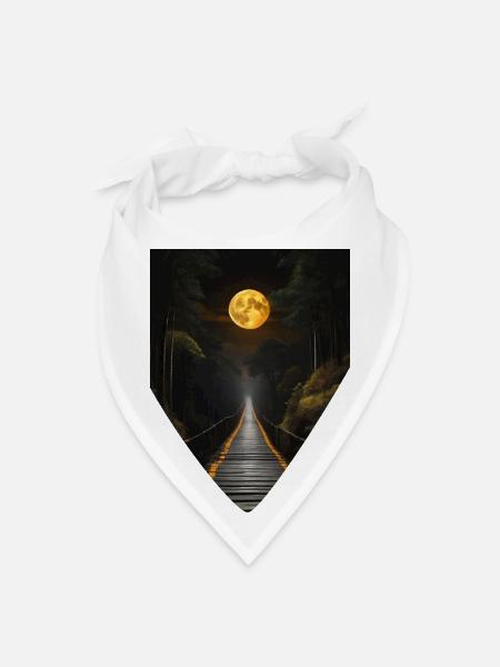 dark night - Bandana - white - Front