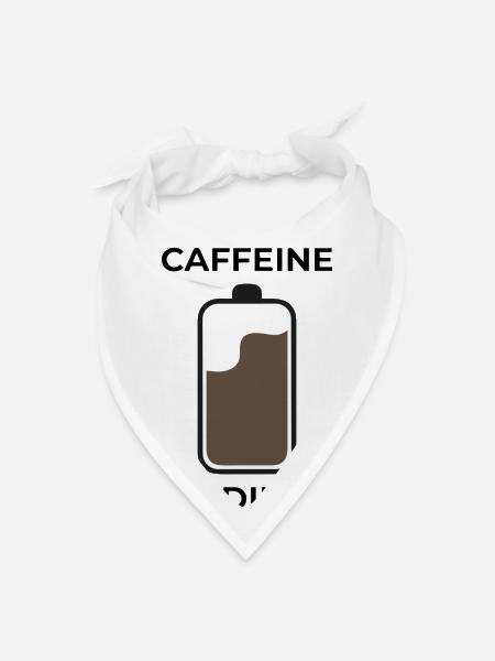 caffeine loading - Bandana - white - Front