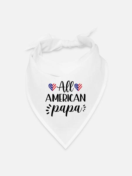 Papa - Bandana - white - Front