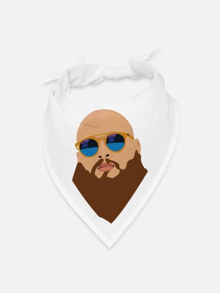 action bronson - Bandana - white - Front