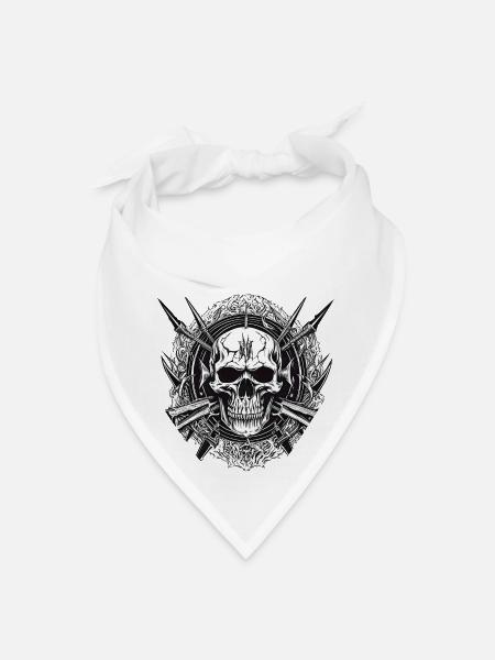 death metal - Bandana - white