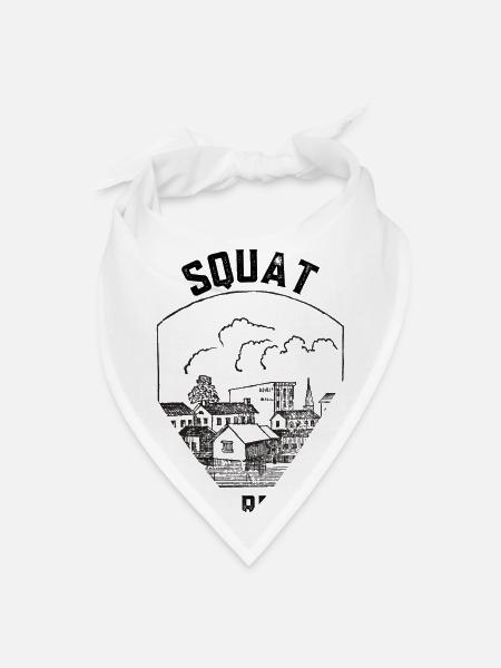 Squat Your Rental Socialist - Bandana - white - Front