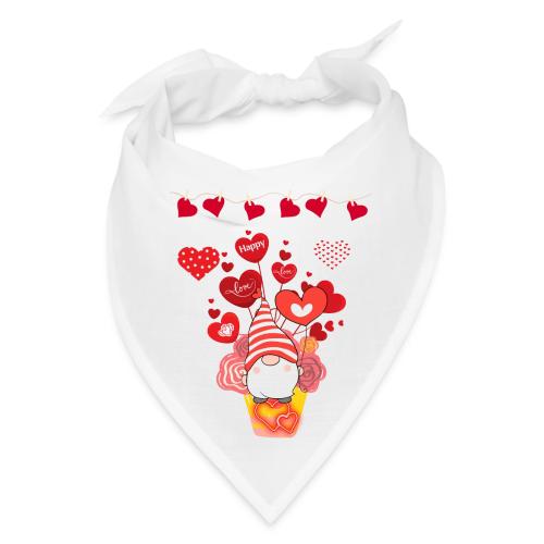 Design wrapped in love hearts, vibrating in love. - Bandana