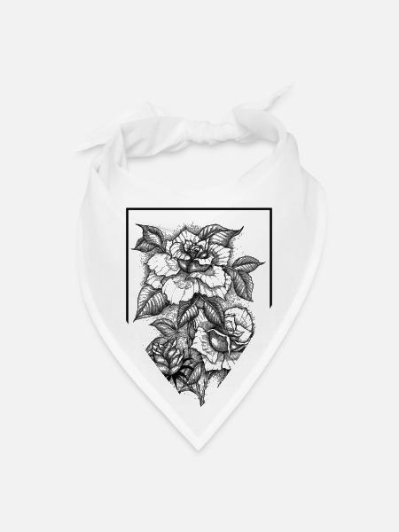 FLOWERING STAGES - Bandana - white - Front