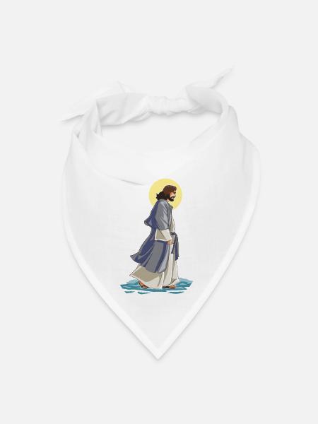 Religion Walk With Me - Bandana - white