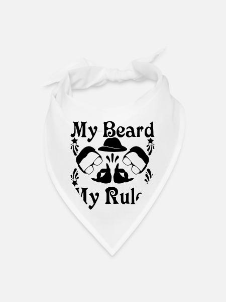 Beard-Bearded Father - Bandana - white - Front