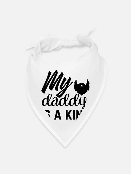 Beard-Bearded Father - Bandana - white - Front