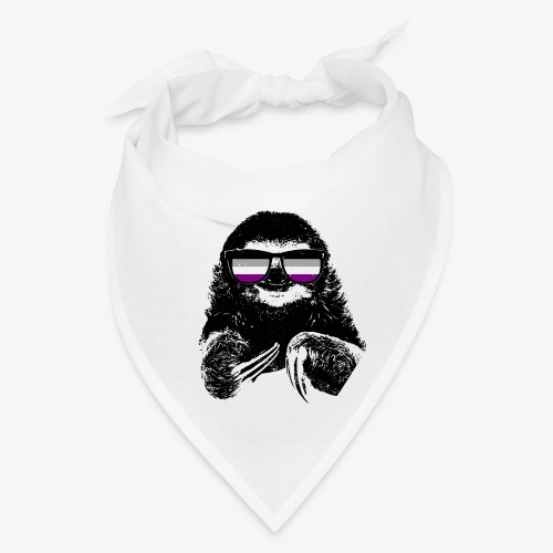 Pride Sloth Asexual Flag Sunglasses - Bandana