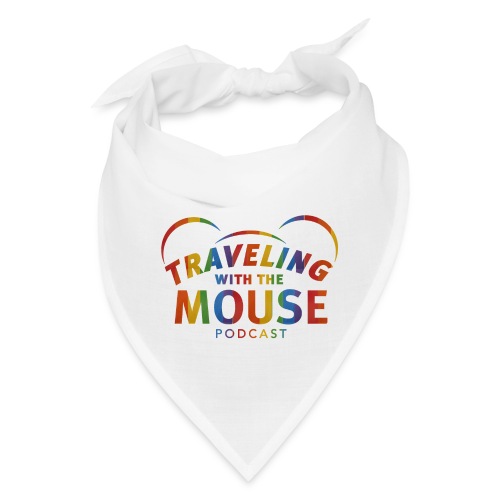 Traveling With The Mouse logo - Rainbow - Bandana