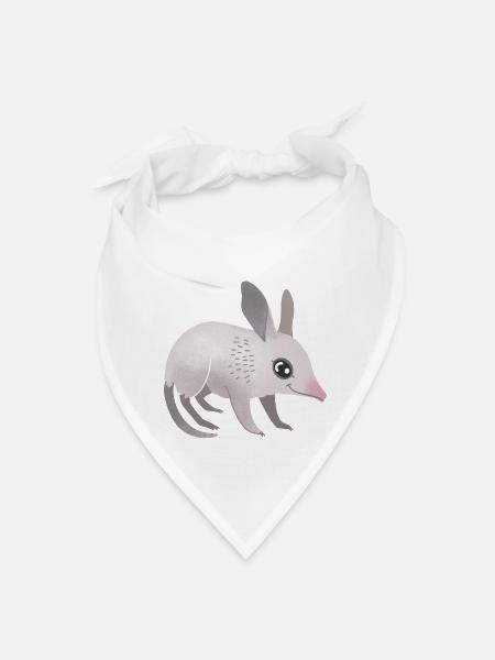 Hand drawn baby Bilby - Bandana - white