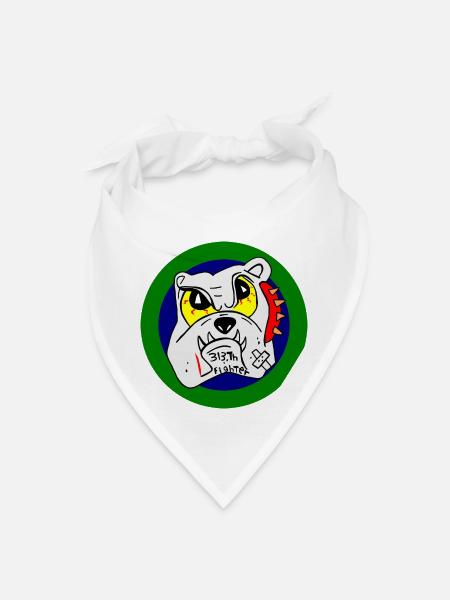 313th Tactical Fighter Squadron - Bandana - white - Front
