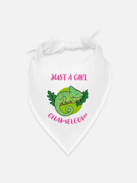 Just A Girl Who Loves Chameleons For Chameleon - Bandana - white - Front