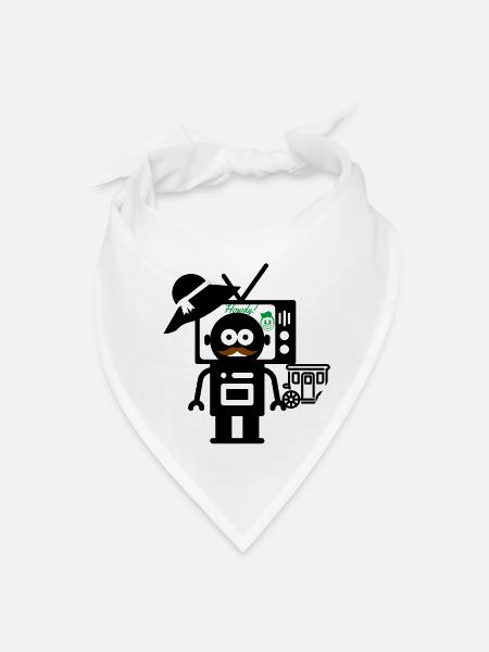 Strange Visitor(black) - Bandana - white