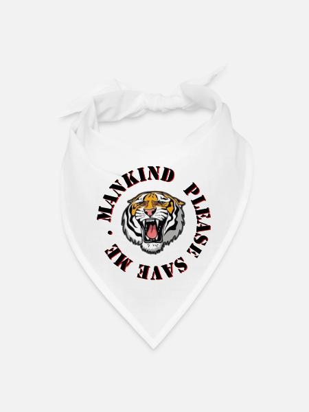 Tiger Conservation - Bandana - white - Front