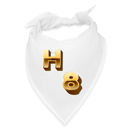 H 8 Letter & Number logo design - Bandana
