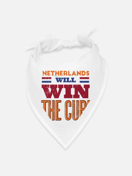 Netherlands Will Win the Cup - Bandana - white