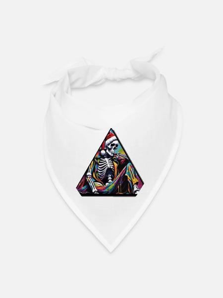 Skeleton bum - Bandana - white
