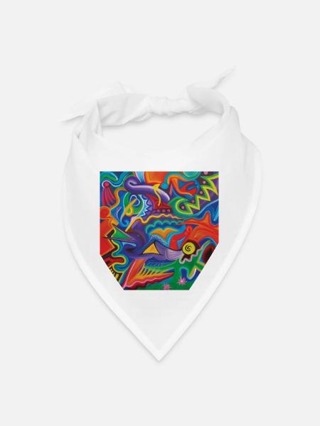 Duck Flower - Bandana - white