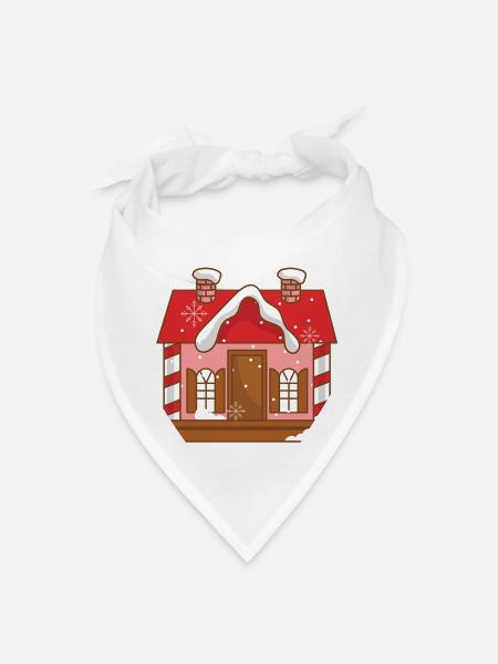 Pink House - Bandana - white