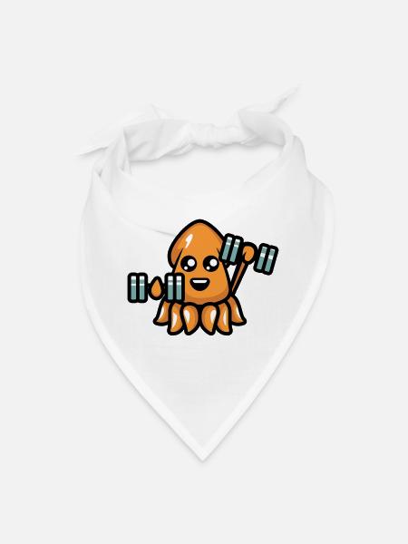 Squid Build - Bandana - white - Front