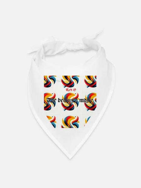 Magic beauty, beautiful design - Bandana - white - Front